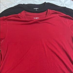 Goodfellow & Co Red and Black Short Sleeve Tees